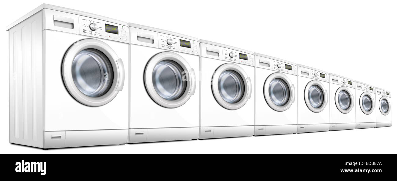 Waschmaschinen, Waschsalon, Abbildung Stockfoto