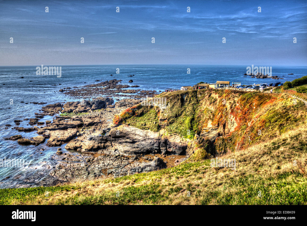 Lizard Point Heritage Coast Cornwall UK South West England an einem sonnigen Herbsttag Stockfoto