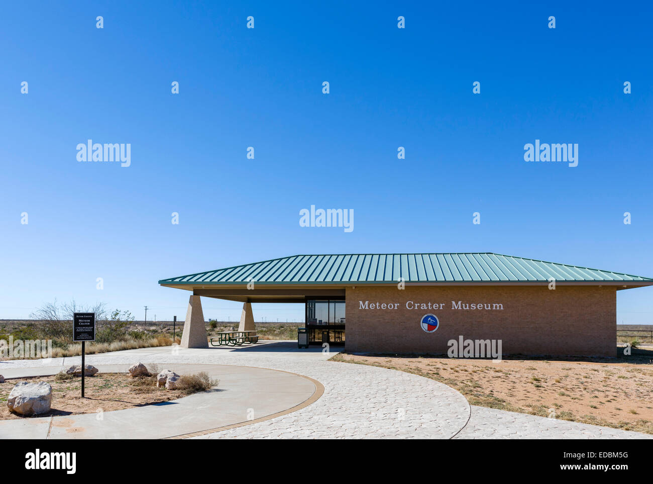 Meteor-Krater Museum, Odessa, Texas, USA Stockfoto