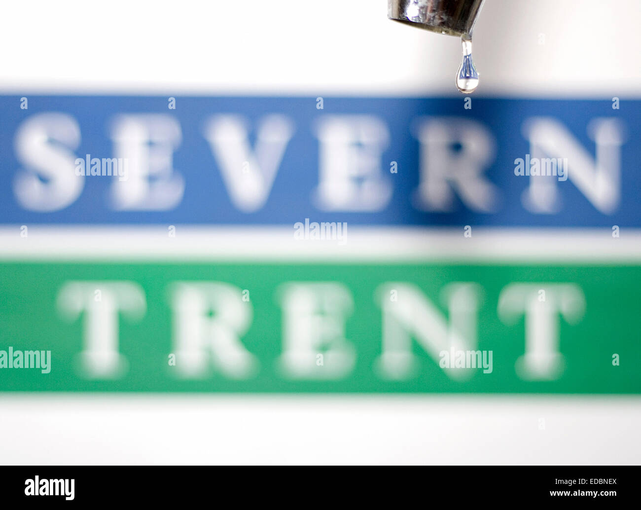 Anschauliches Bild des Severn Trent Logos Stockfoto