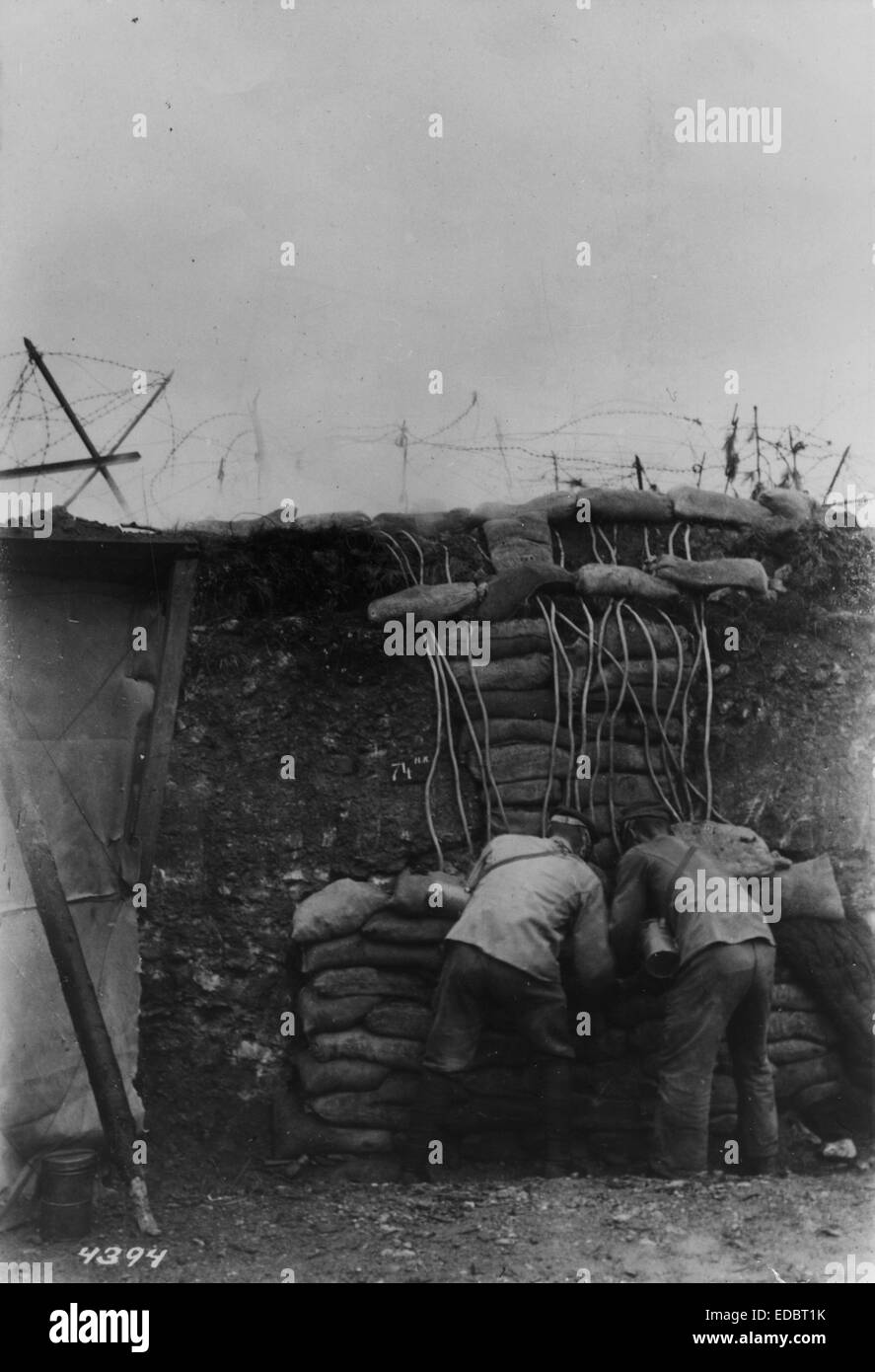 Westfront, Deutschland - Frankreich, 1916. Stockfoto