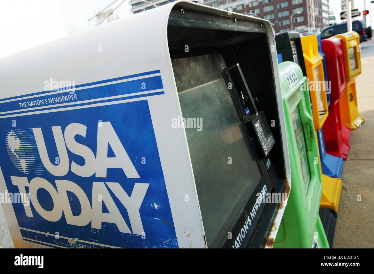 St. Louis, MO. USA Today Zeitung despenser Stockfoto