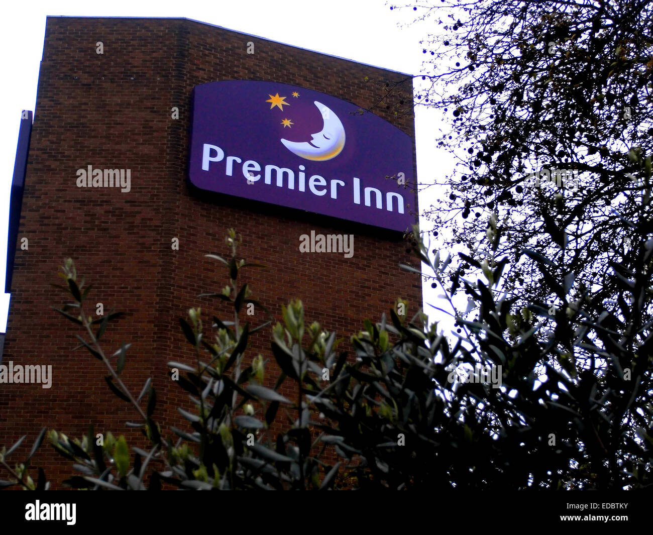 Anschauliches Bild von einem Premier Inn. Teil der Whitbread Plc. Stockfoto