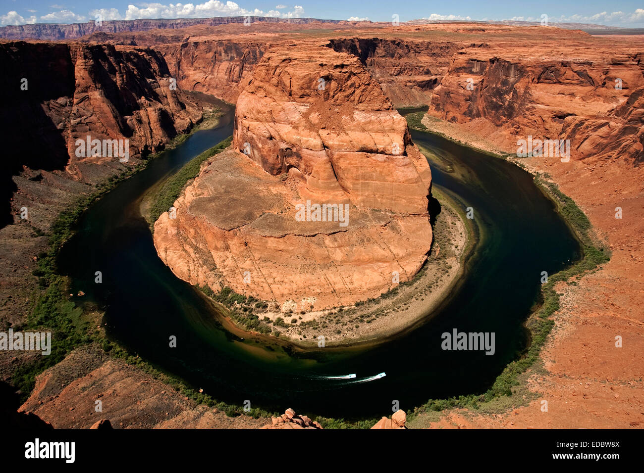 Der Horseshoe Bend, Glen Canyon National Recreation Area, Colorado River, Arizona, Vereinigte Staaten von Amerika Stockfoto
