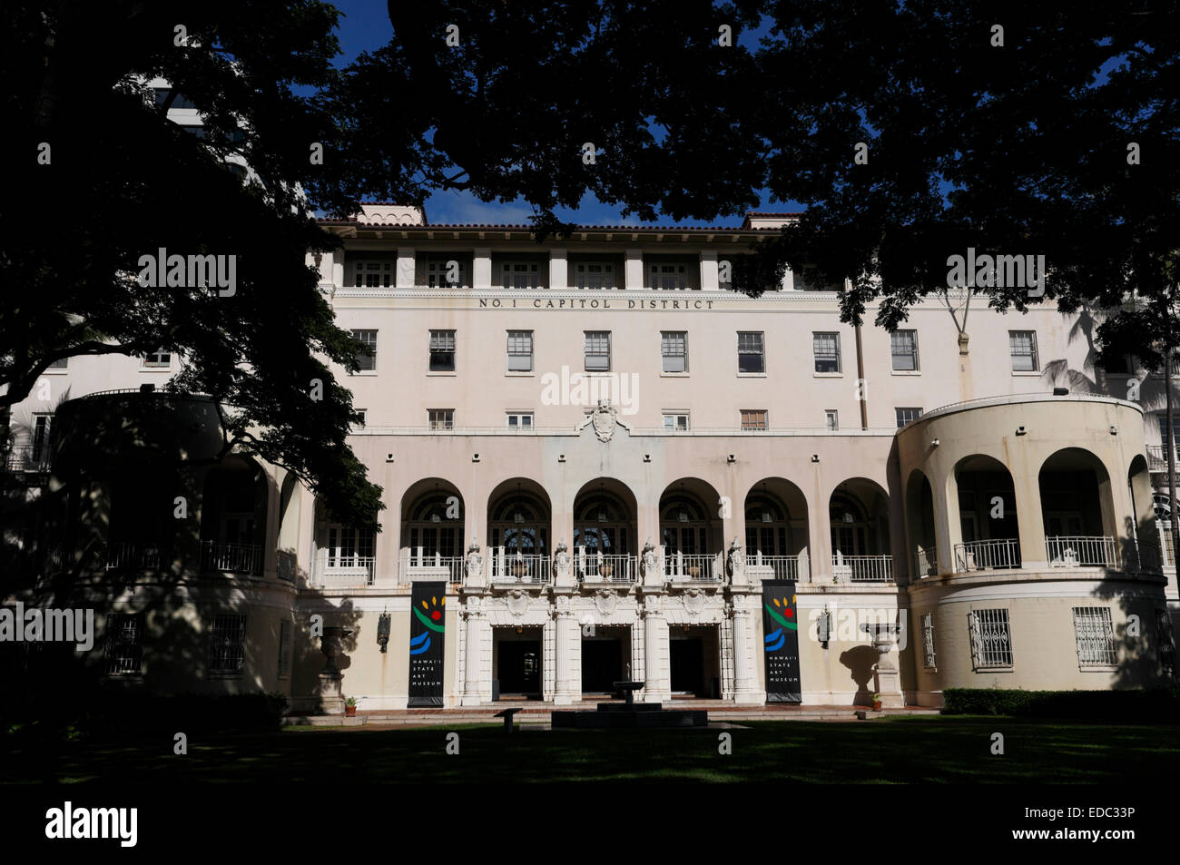 Honolulu, Hawaii, USA. 28. Dezember 2014. Der Hawaii State Art Museum befindet sich im Stadtteil Gebäude Nr. 1 Capitol, Honolulu. Stockfoto