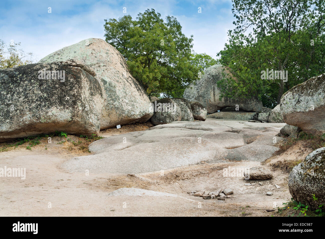 Beglik Tash - thrakische Felsen Heiligtum befindet sich auf der südlichen Schwarzmeerküste Bulgariens Stockfoto