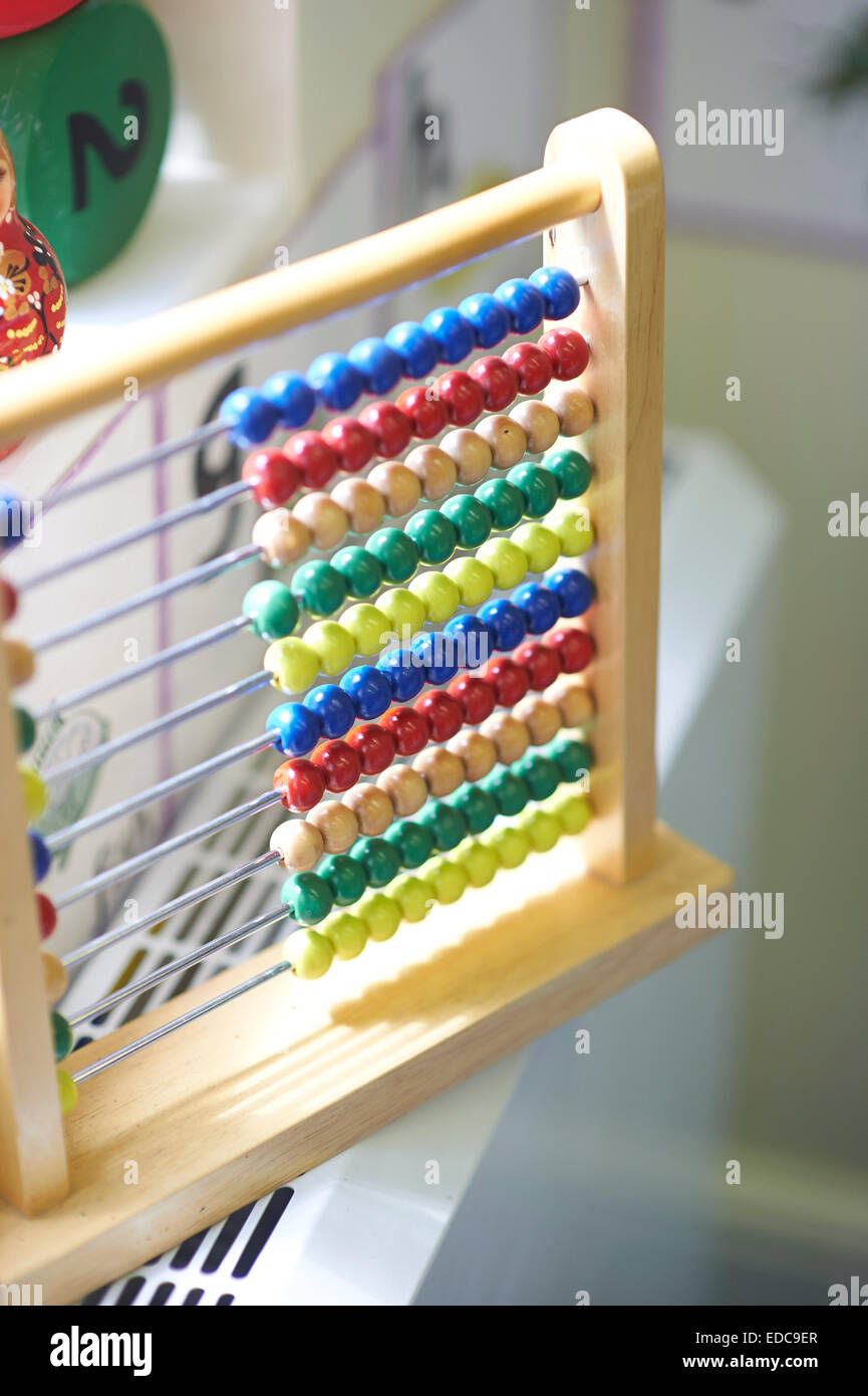 Schule-Abakus Stockfoto