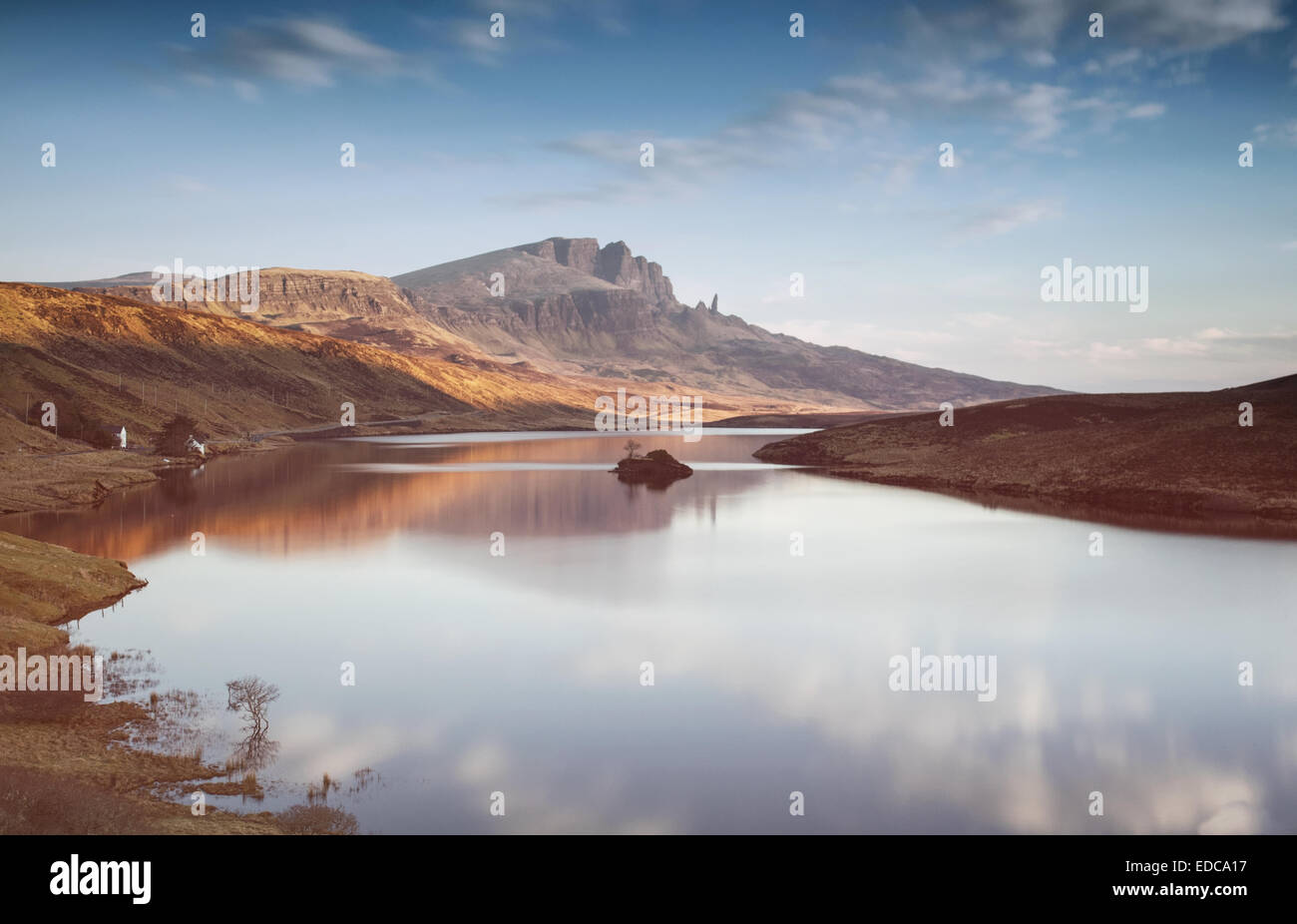 Loch Fada in der Nähe von Portree Skye Stockfoto