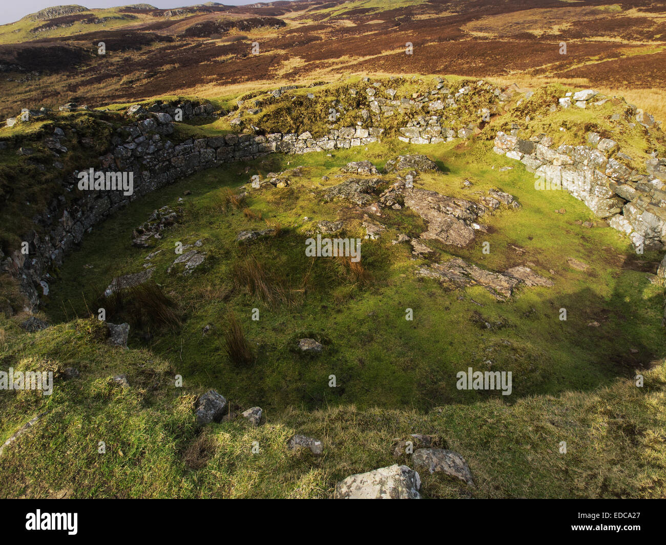 Dun Beag Broch auf der Isle Of Skye, Schottland Stockfoto