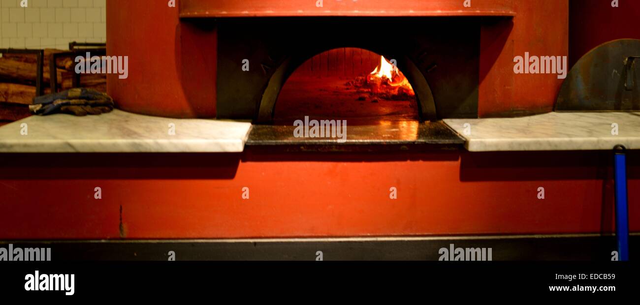 Bäckerei Pizzaofen Stockfoto