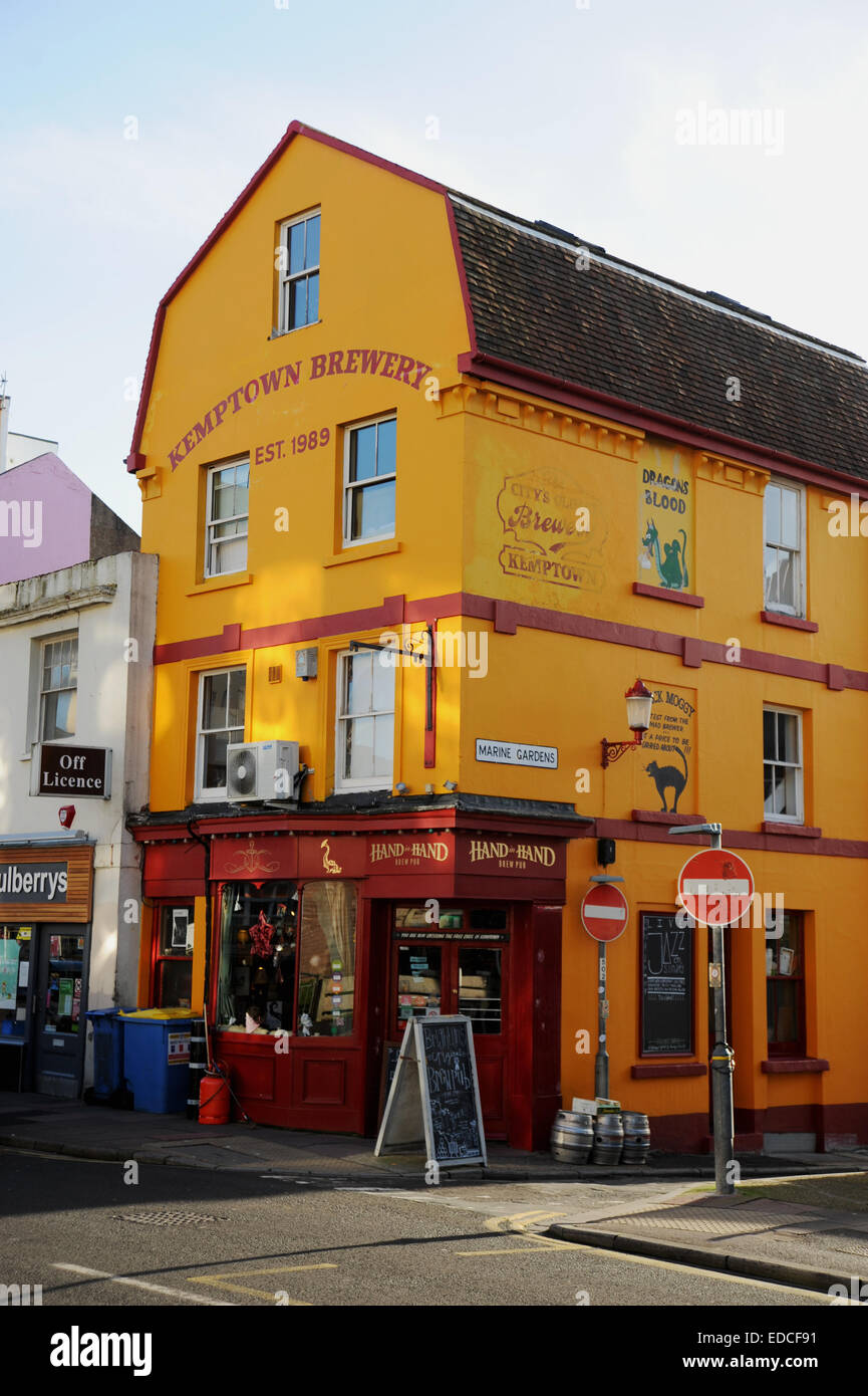 Die Hand in Hand Pub und Brauerei in Kemptown Brighton UK Stockfoto