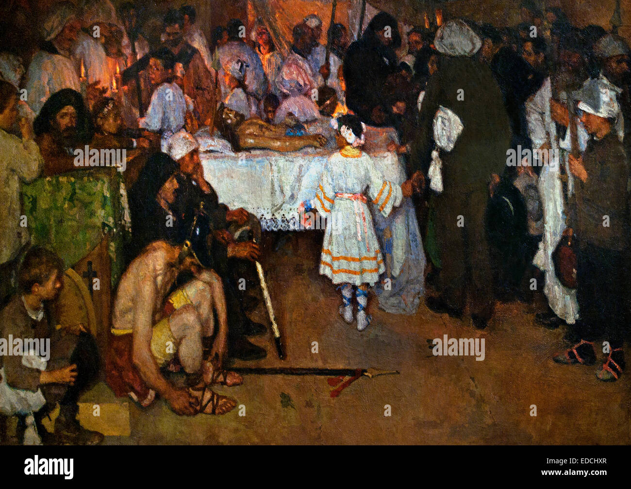 Die toten Christus - Der Kuss nach dem Umzug 1912 Paride Pascucci (1 Italien Italienisch Stockfoto