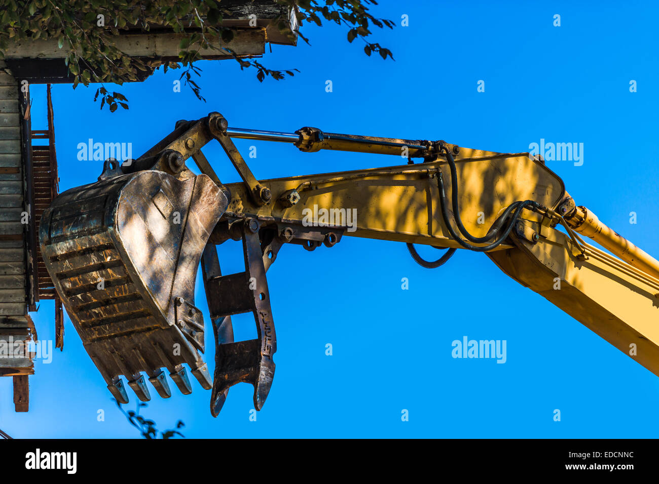 Mechanischen Bagger Arm Stockfoto