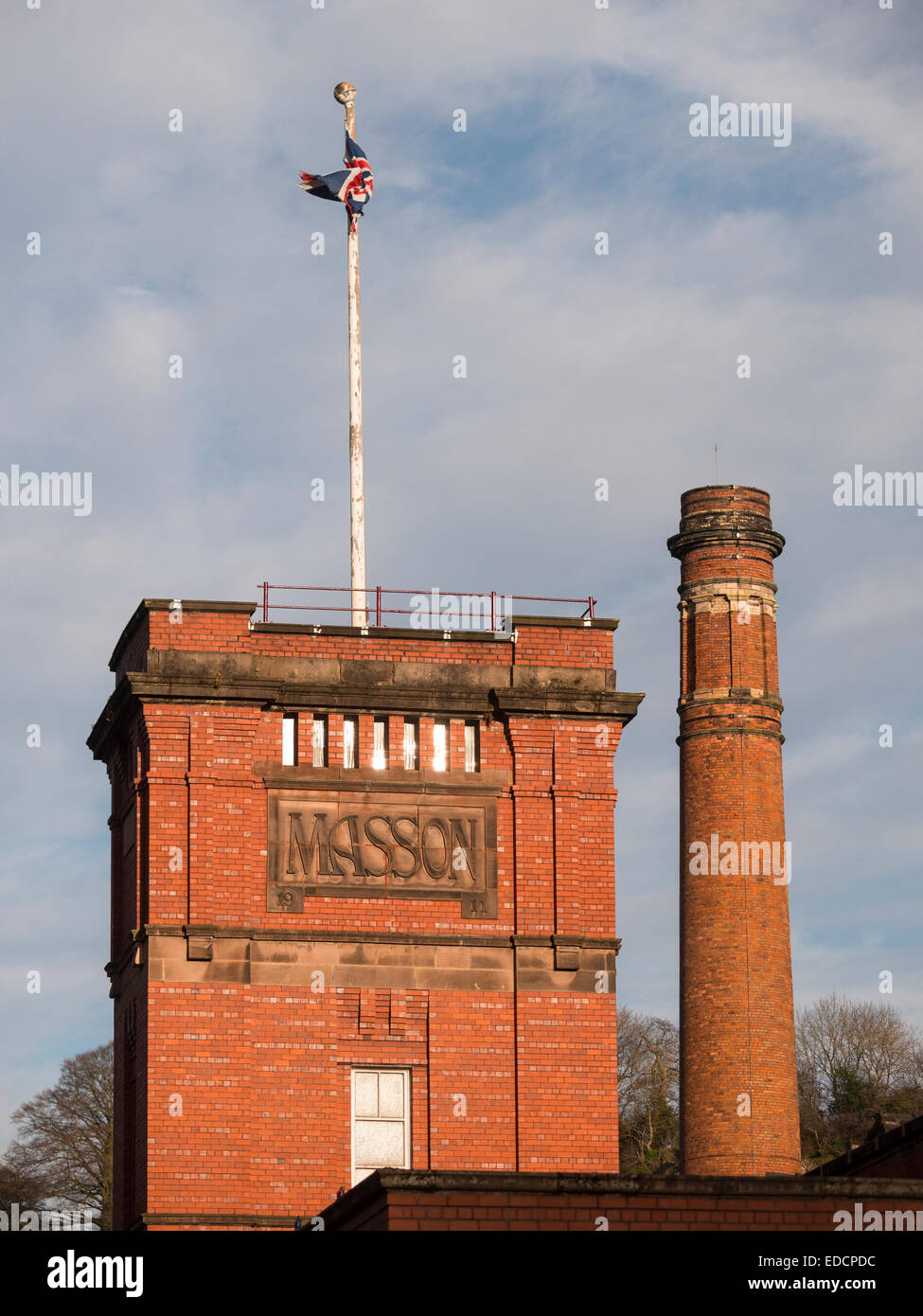 Masson Mühle, Matlock, Derbyshire, Großbritannien Stockfoto