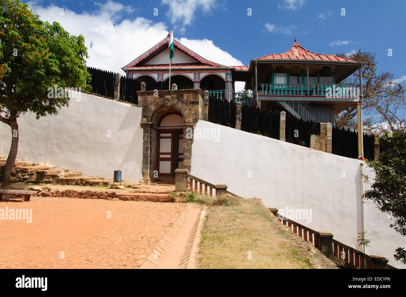 Der königliche Palast von Ambohimanga, in der Nähe von Antananarivo Stockfoto