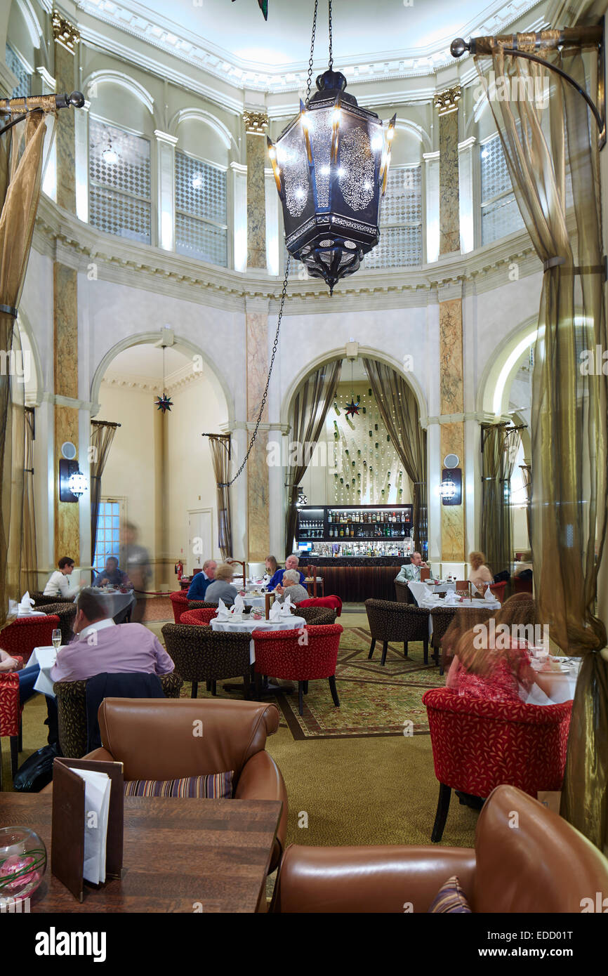 Manchesters Midland Hotel Interieur. Das Mittelland ist ein grand Hotel in Manchester, England. Im September 1903 eröffnet, wurde es gebaut Stockfoto