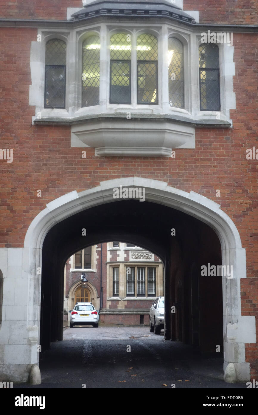 In London gibt es mehrere "rechtliche Quadrate", vielleicht der bekannteste ist Grays Inn, das gehört zu den vier Inns Of Court Stockfoto