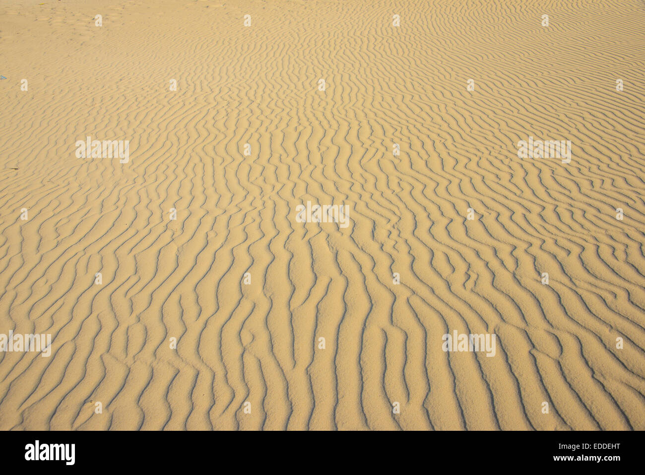 Sand, Wellen, Amak Strand, Insel Sokotra, Jemen Stockfoto