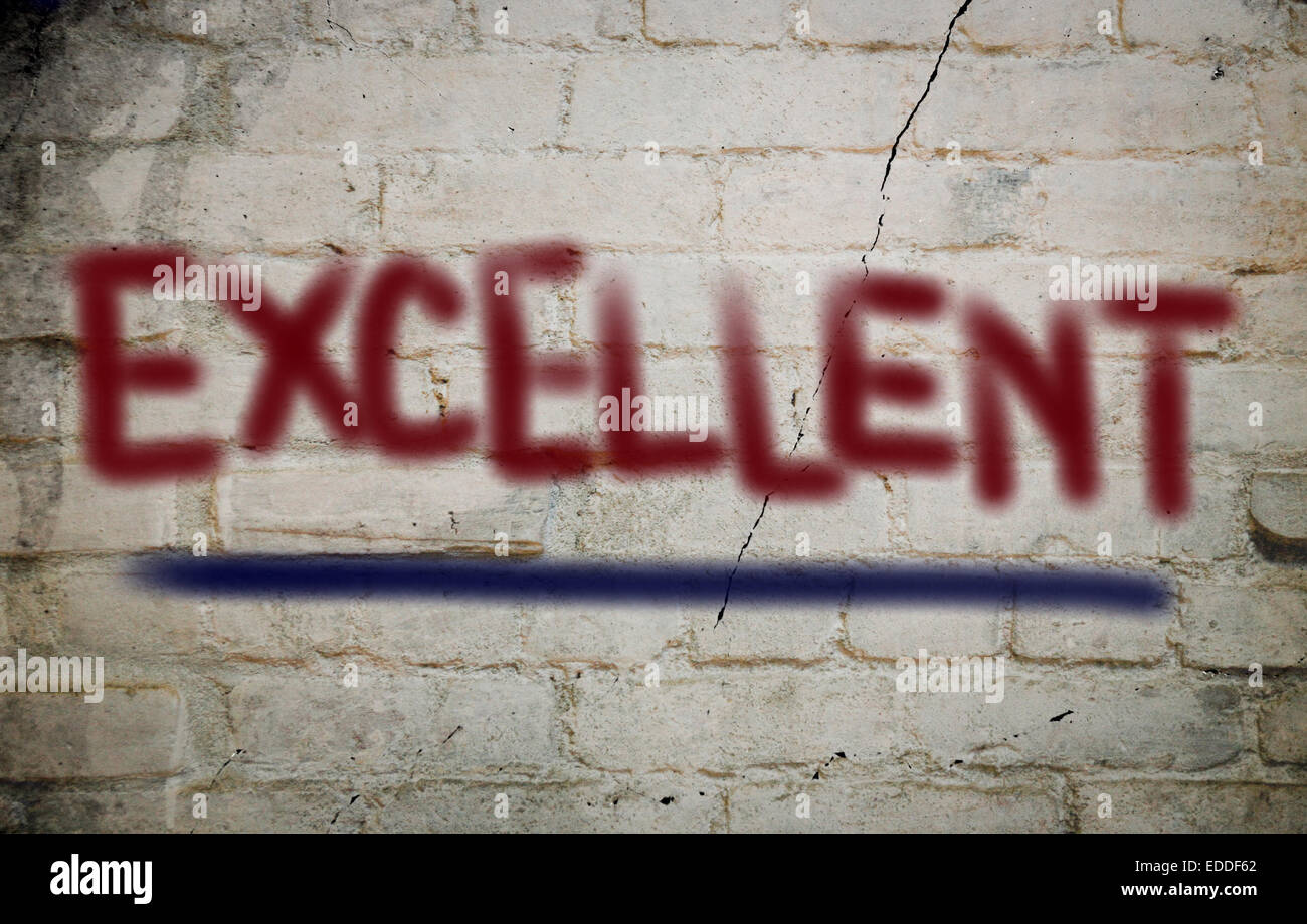 Konzept, handschriftlich mit Kreide - Farbbild Stockfoto