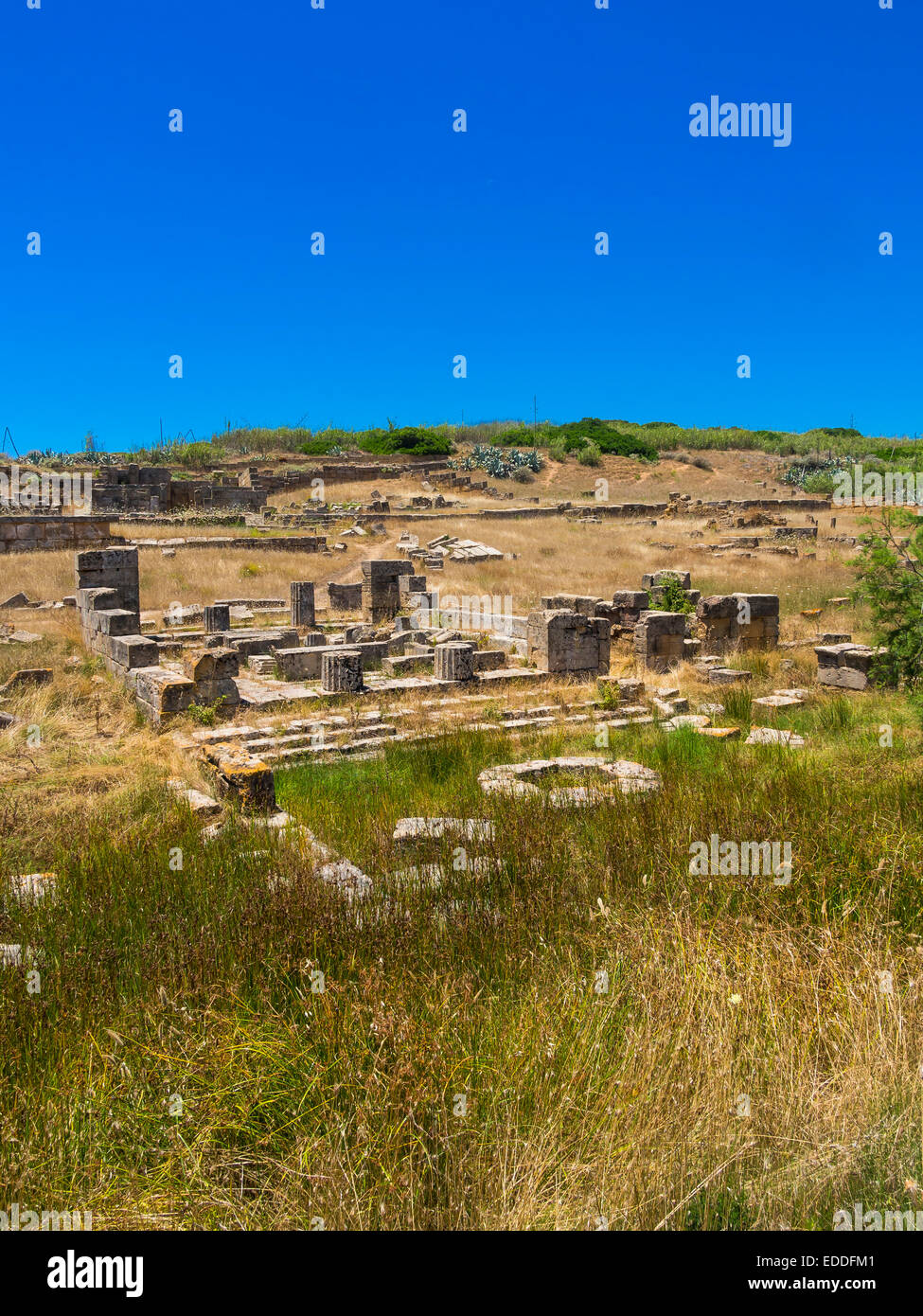 Italien, Sizilien, Selinunt, Ruinen der Tempel C und G Stockfoto