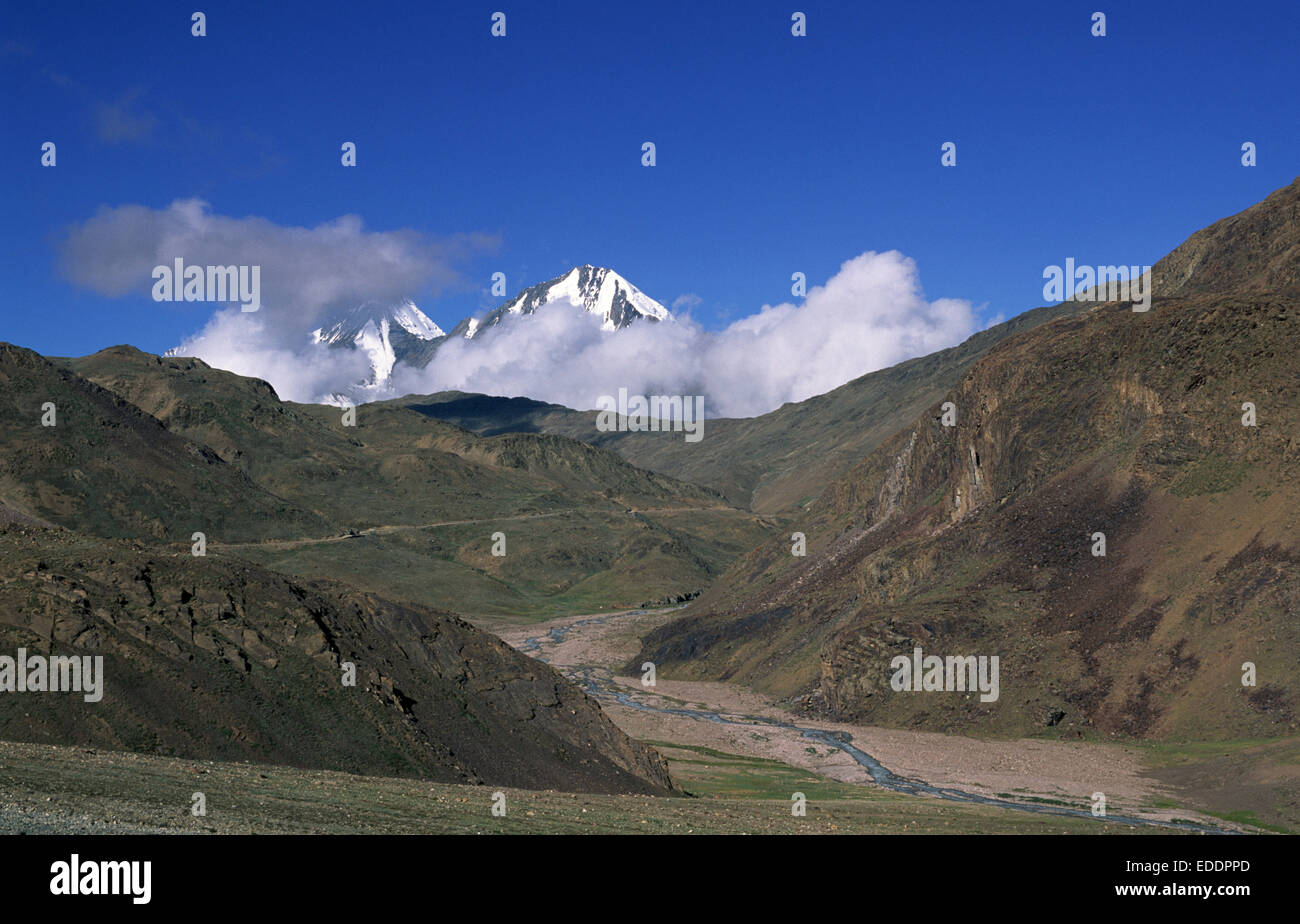 Indien, Himachal Pradesh, Spiti-Tal, Berge Stockfoto