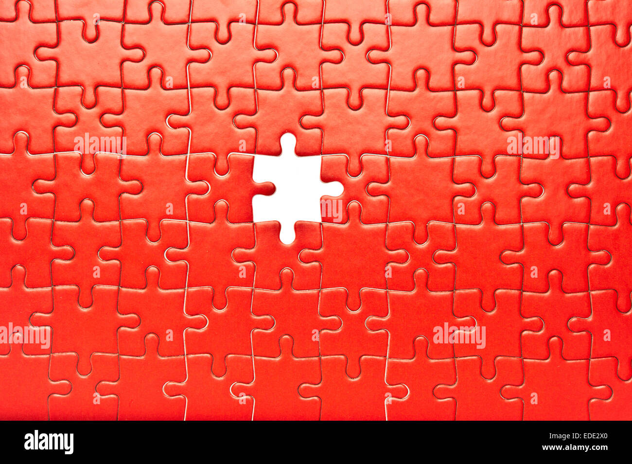 Jigsaw Puzzle unvollständig Stockfoto