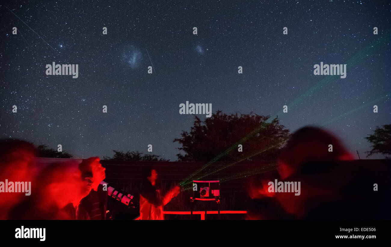 Sterne beobachten in San Pedro de Atacama, Nord-Chile, Südamerika Stockfoto