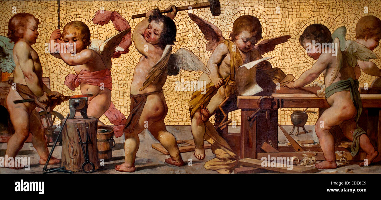 Allegorie Delle Arti - Allegorien der Künste 1900 Gaidano Paolo 1861-1916 Italien Italienisch Stockfoto