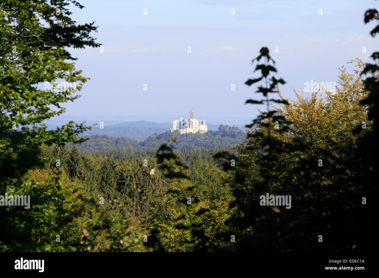 Die Wartburg ist eine Burg in der Nähe von Eisenach. Es wurde im Jahre 1067 von Ludwig dem Springer gegründet und gehört seit 1999 als Weltkulturerbe. Foto: Klaus Nowottnick Datum: 7. September 2012 Stockfoto