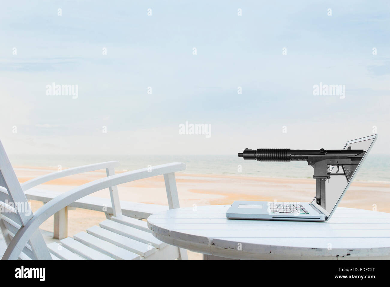 Computerkriminalität Konzept Stockfoto