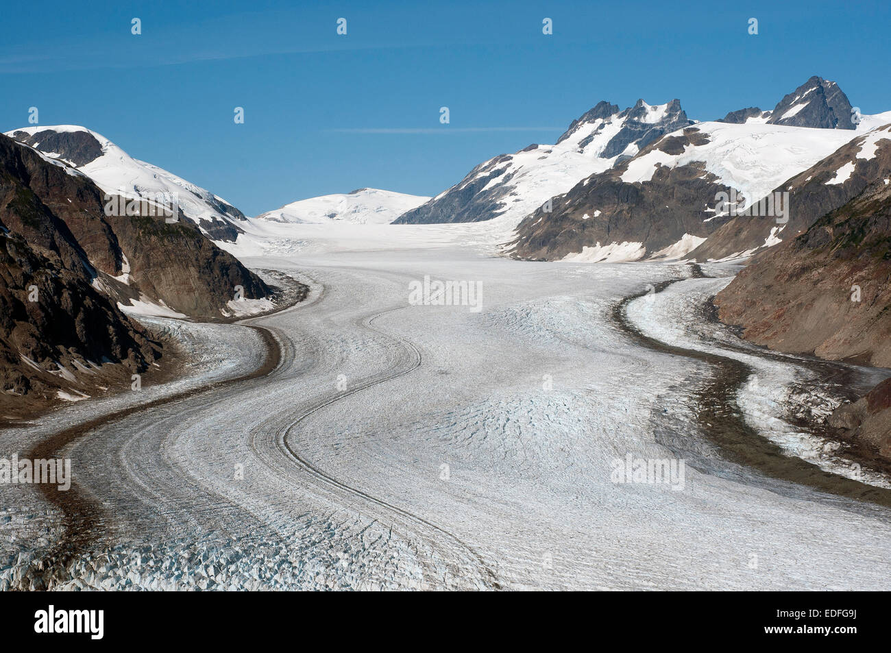 Lachs-Gletscher in Alaska Hyder Stockfoto