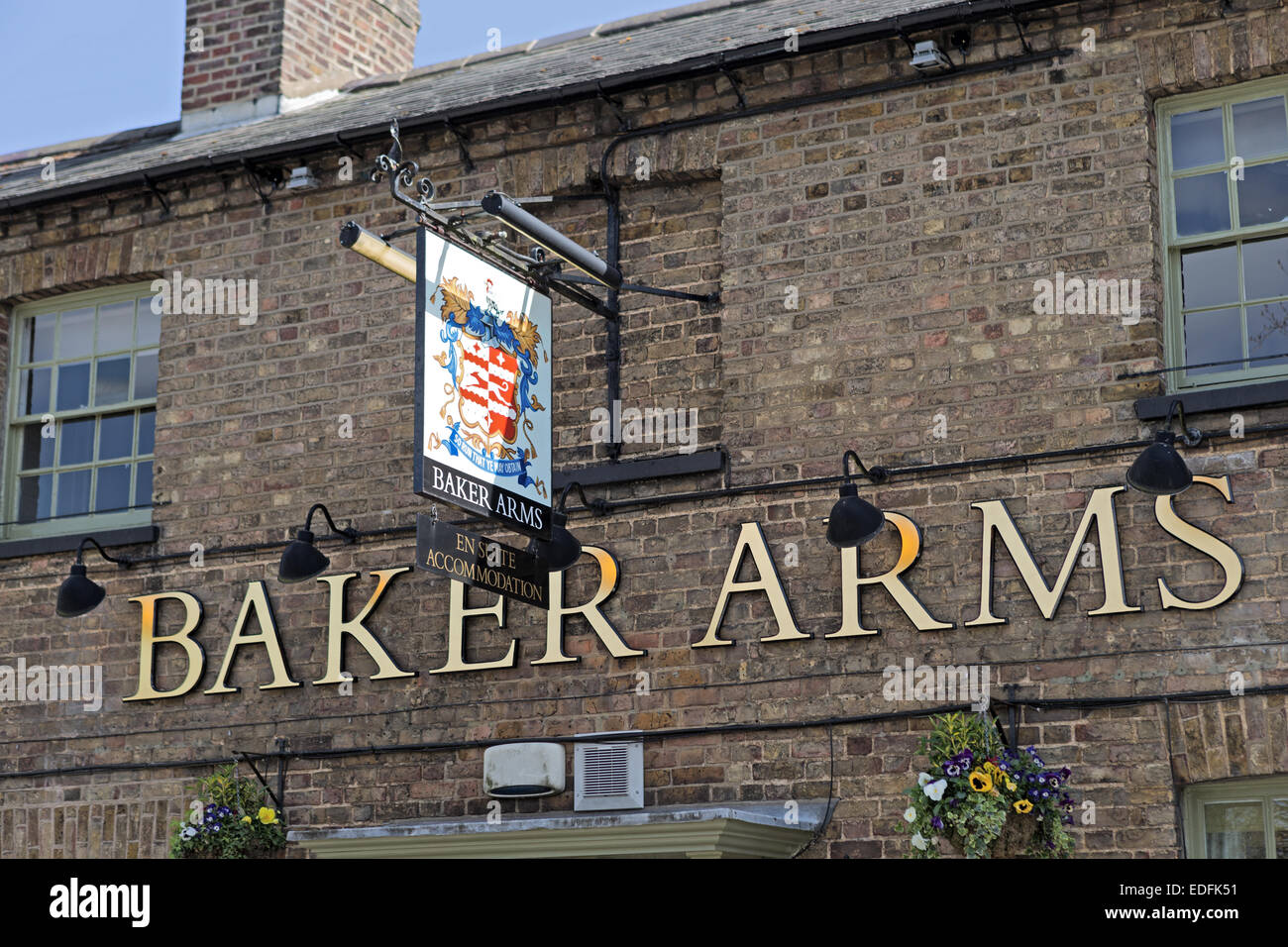 Baker Arms, Pub-Schild, Bayford, Hertfordshire, Großbritannien Stockfoto