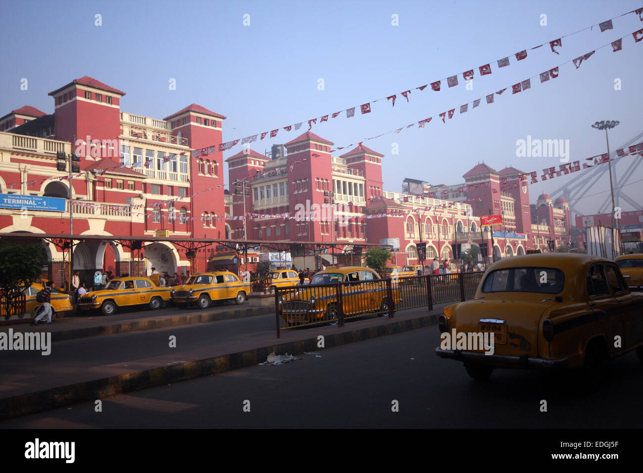 Howrah Station, Kolkata (Kalkutta), Indien Stockfoto
