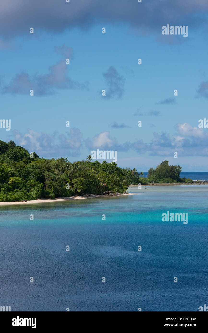Melanesien, Provinz Makira-Ulawa, Salomon-Inseln, Insel Owaraha oder Owa Raha (früher bekannt als Santa Ana). Stockfoto