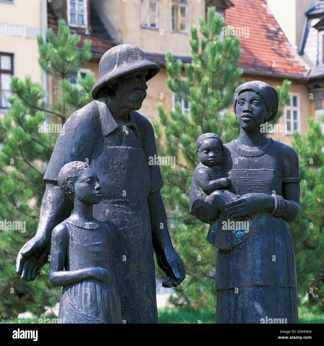 Albert-Schweitzer-Denkmal in Weimar, Thüringen, Arzt, Evangelischer Theologe, Organist, Philosophen, Pazifist, Humanist, Friedensnobelpreis 1952 Stockfoto