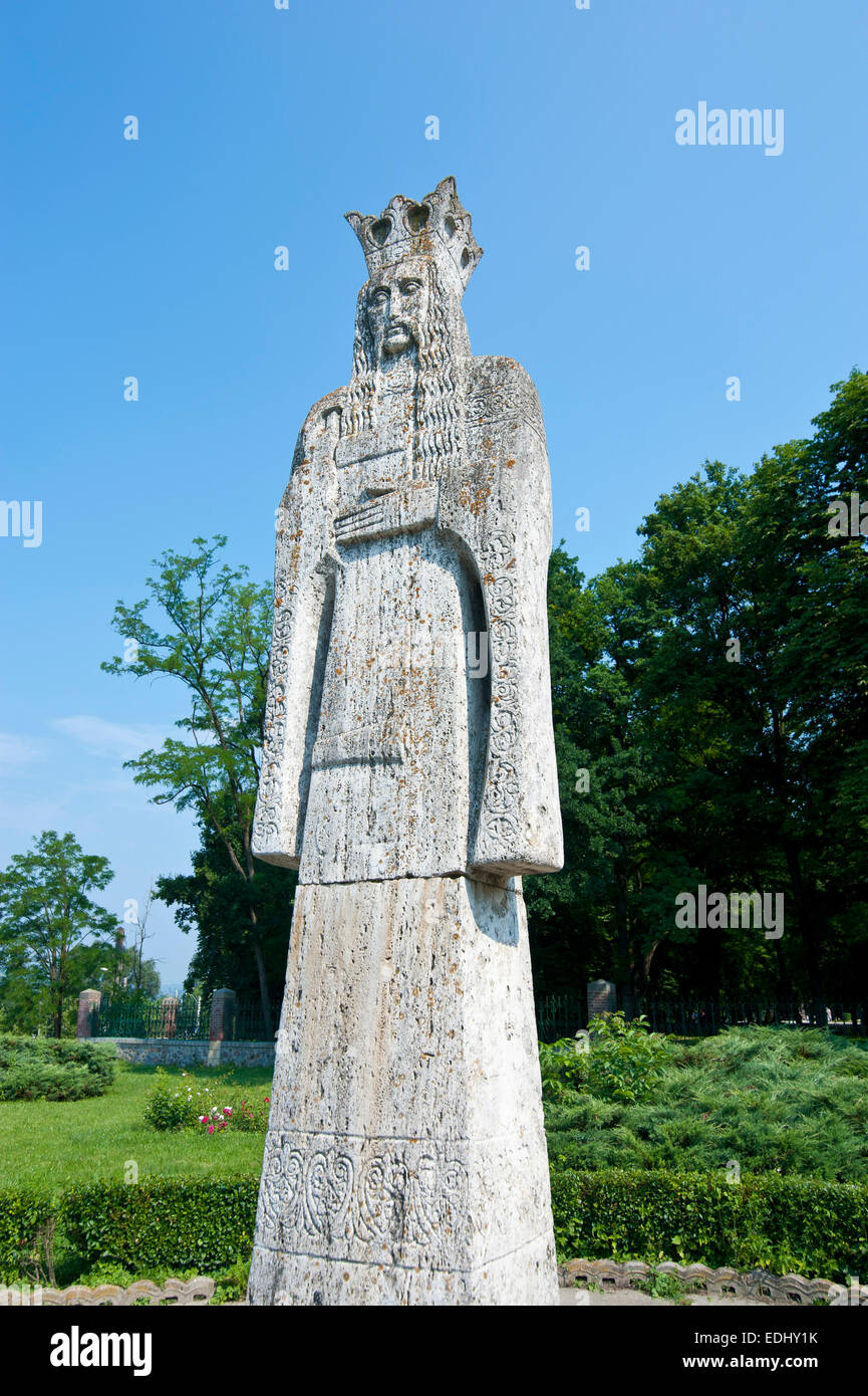 Steinskulptur, Curtea de Arges, Rumänien Stockfoto