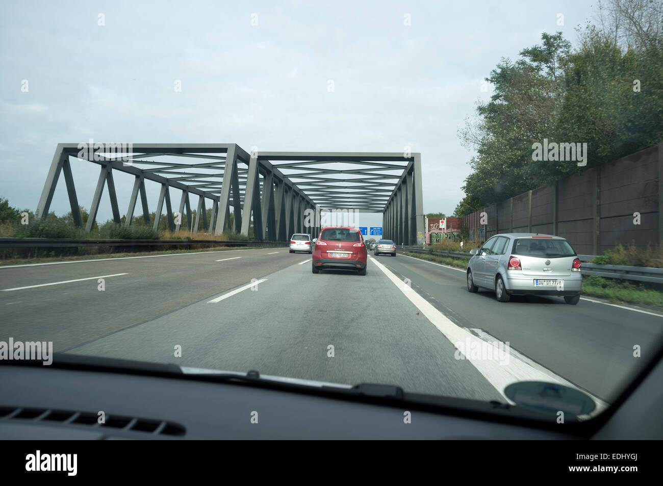 A3 Autobahn Deutschland Stockfoto