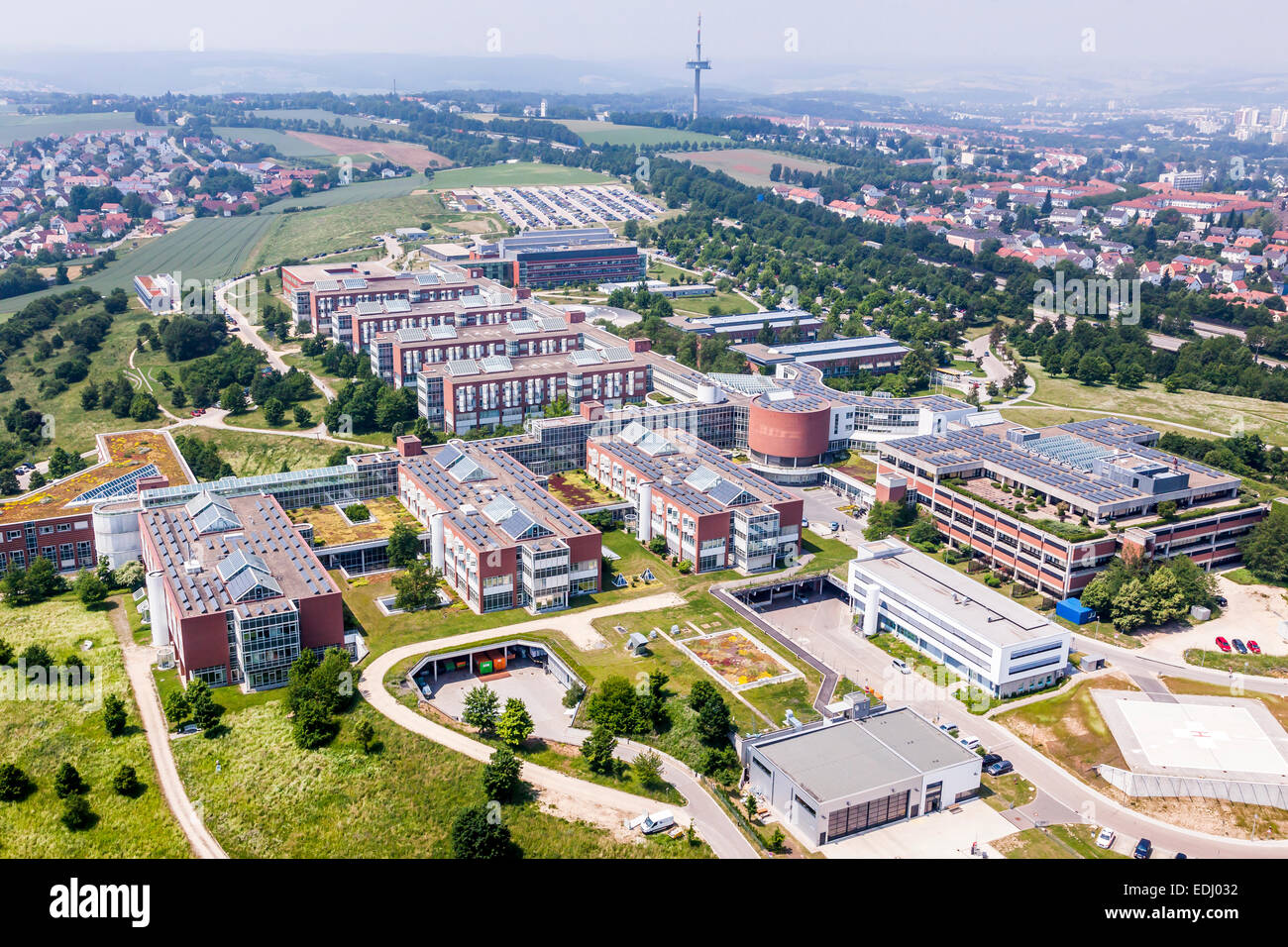 Luftaufnahme, Universität Krankenhaus Regensburg, Regensburg, Oberpfalz