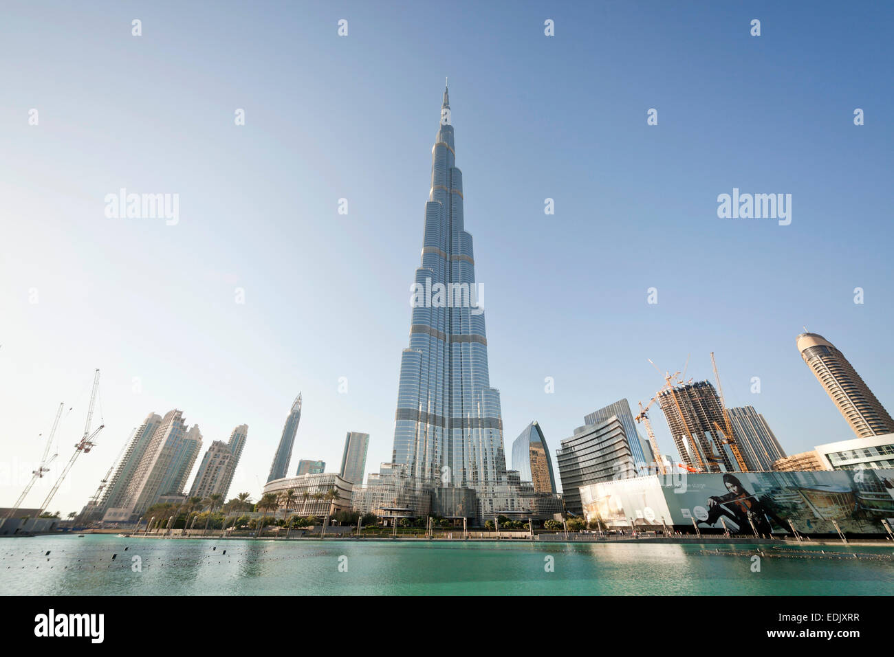 Burj Khalifa, Dubai, Emirat Dubai, Vereinigte Arabische Emirate, Asien Stockfoto