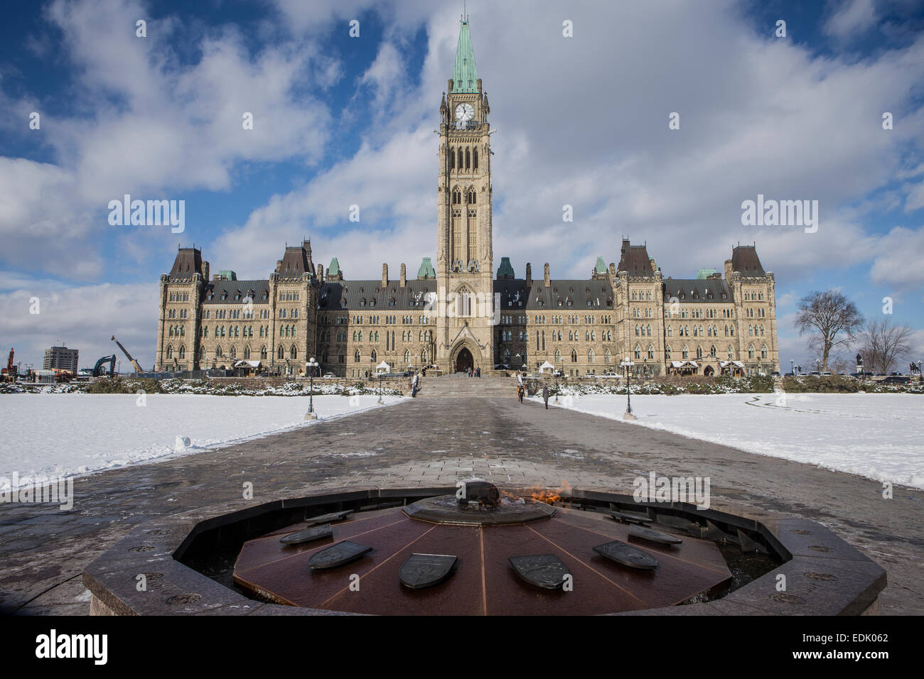 Centennial Flame ist in Ottawa abgebildet. Stockfoto