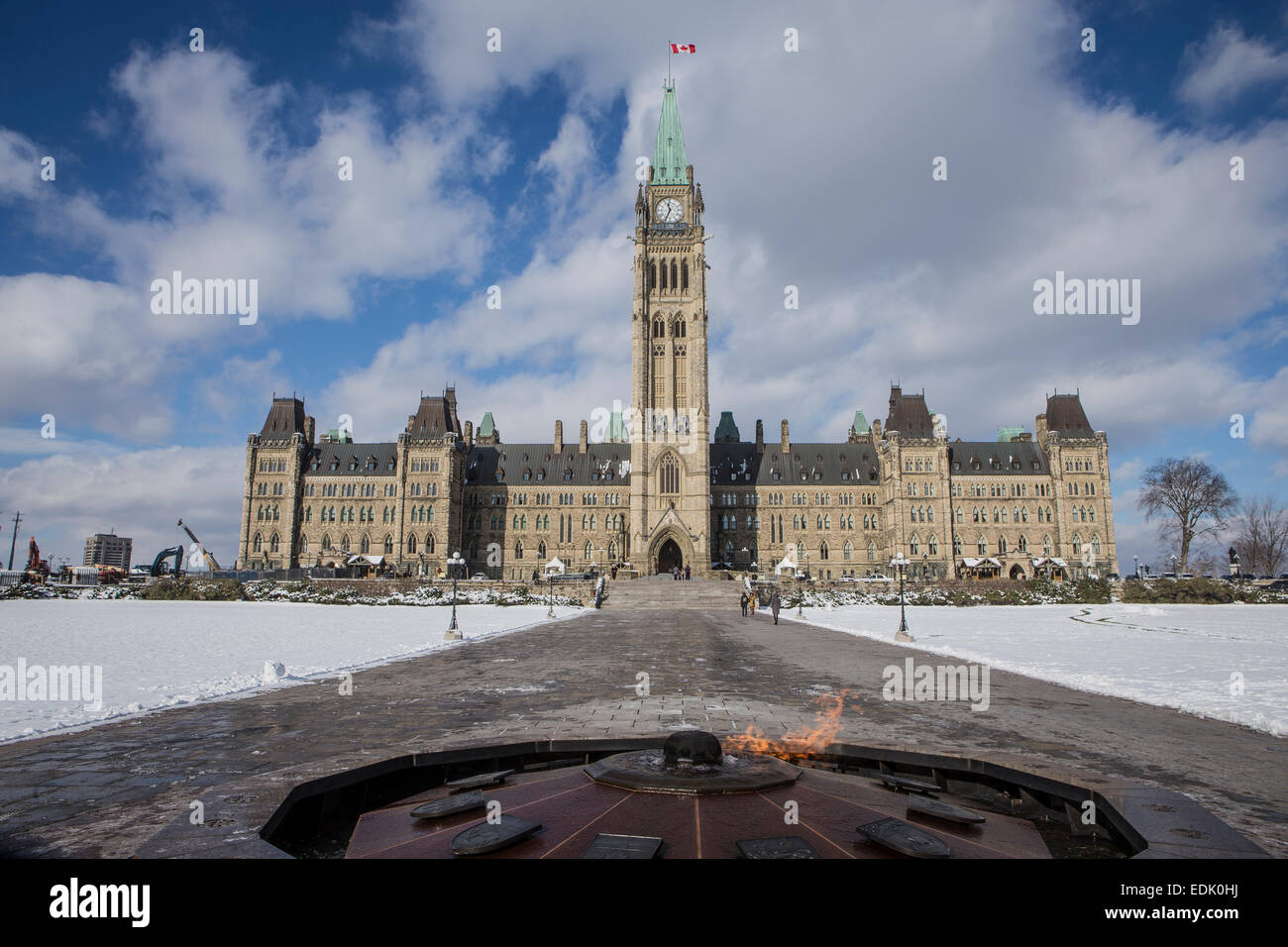 Centennial Flame ist in Ottawa abgebildet. Stockfoto