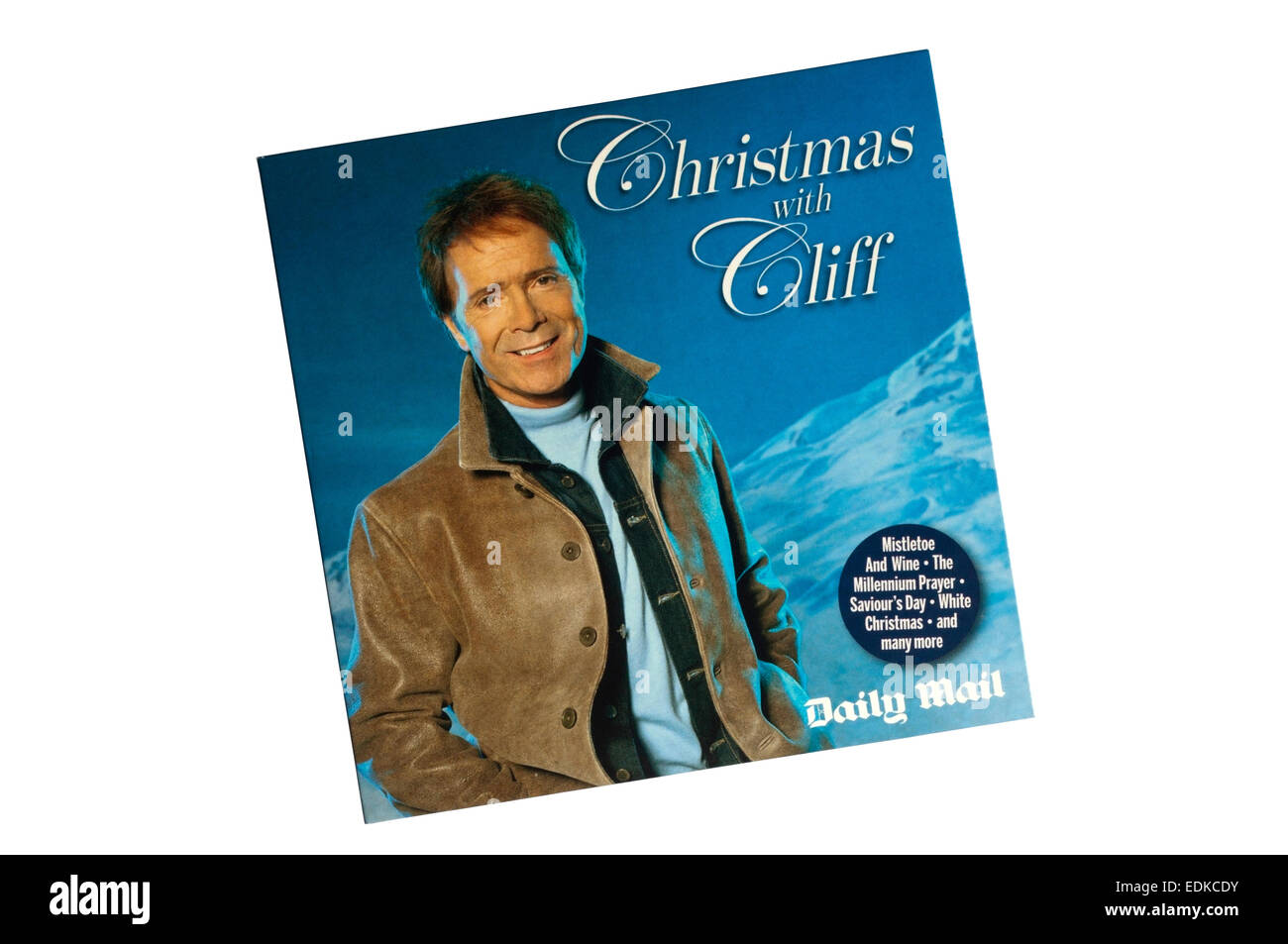 Weihnachten mit Cliff war ein Weihnachts-Rekord von Cliff Richard Songs verschenkt kostenlos mit der Zeitung Daily Mail. Stockfoto