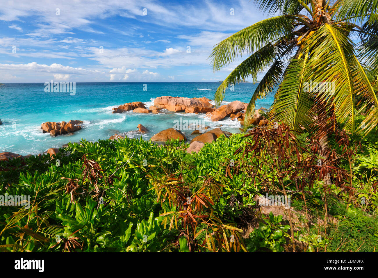 Seychellen, La Digue Stockfotografie - Alamy