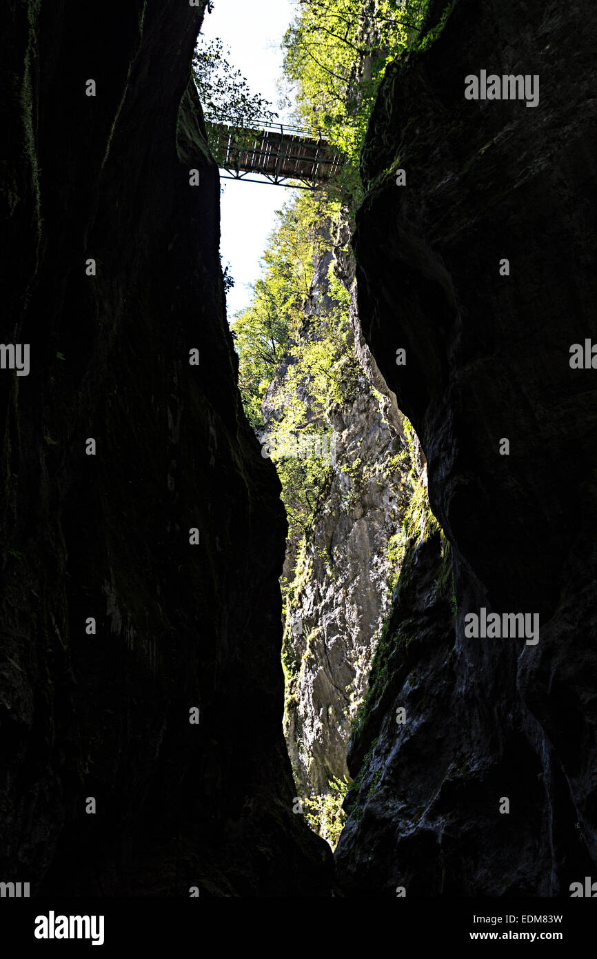 Schlucht im Triglavski Park, Slowenien Stockfoto