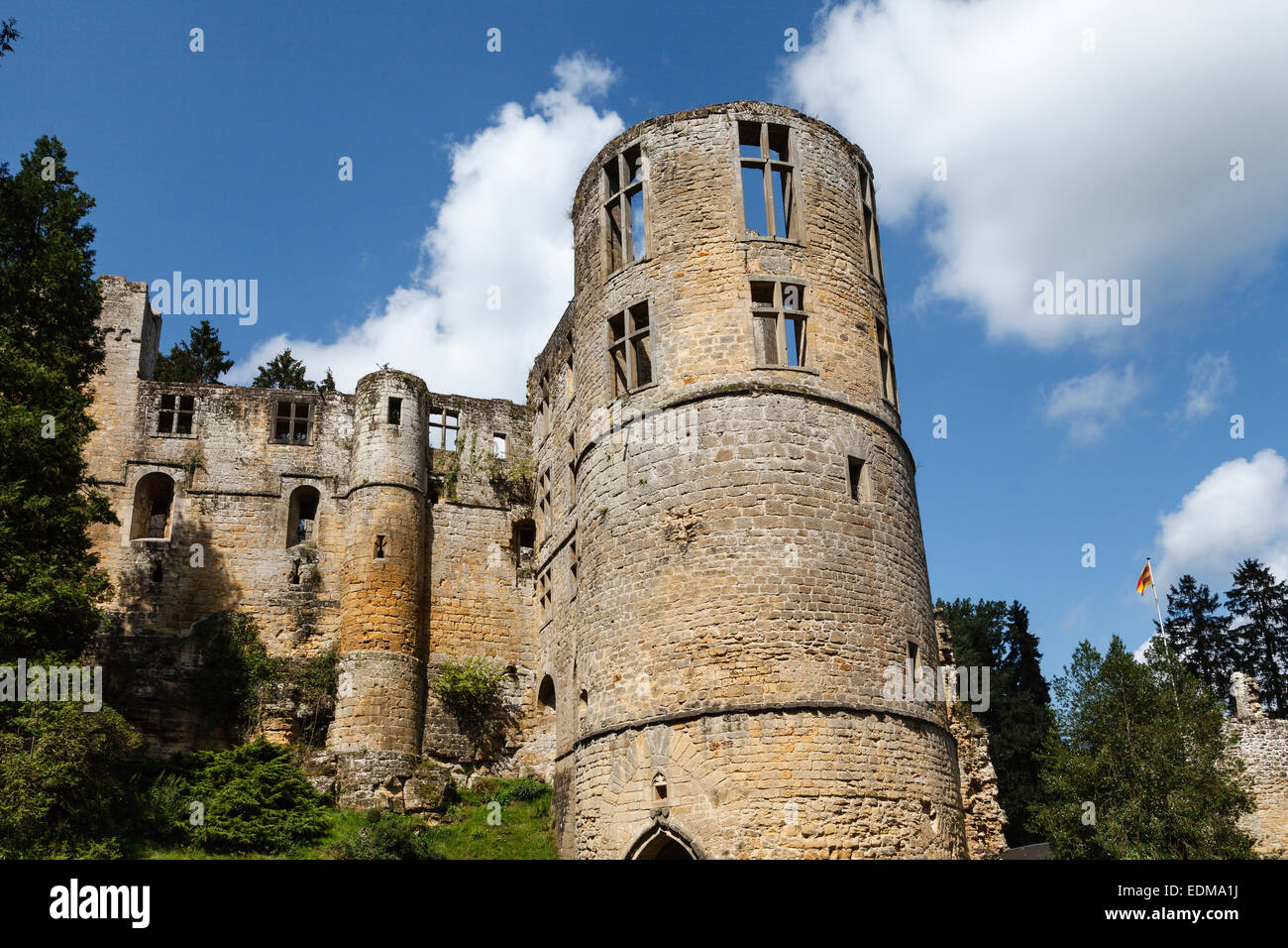 Burg Beaufort, Luxemburg Stockfoto