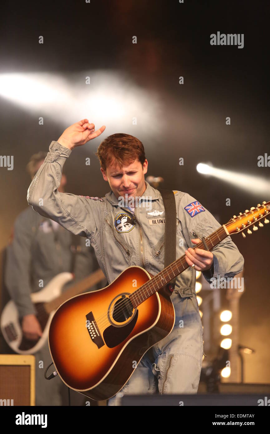 Hop Farm Music Festival 2014 - Tag 2 - Performances - James Blunt mit: James Blunt wo: Kent, Vereinigtes Königreich bei: 5. Juli 2014 Stockfoto