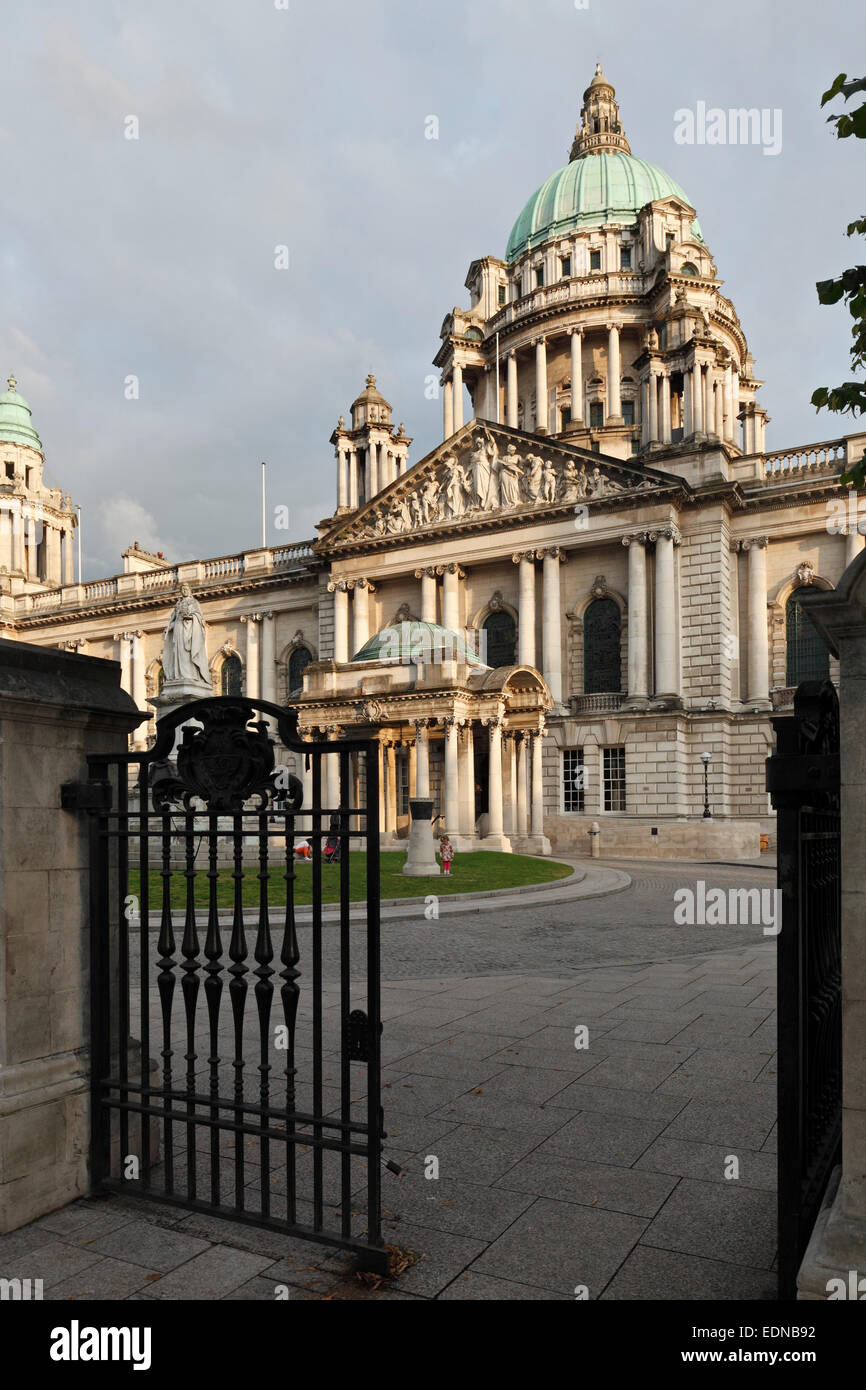 Rathaus in Belfast, Nordirland Stockfoto