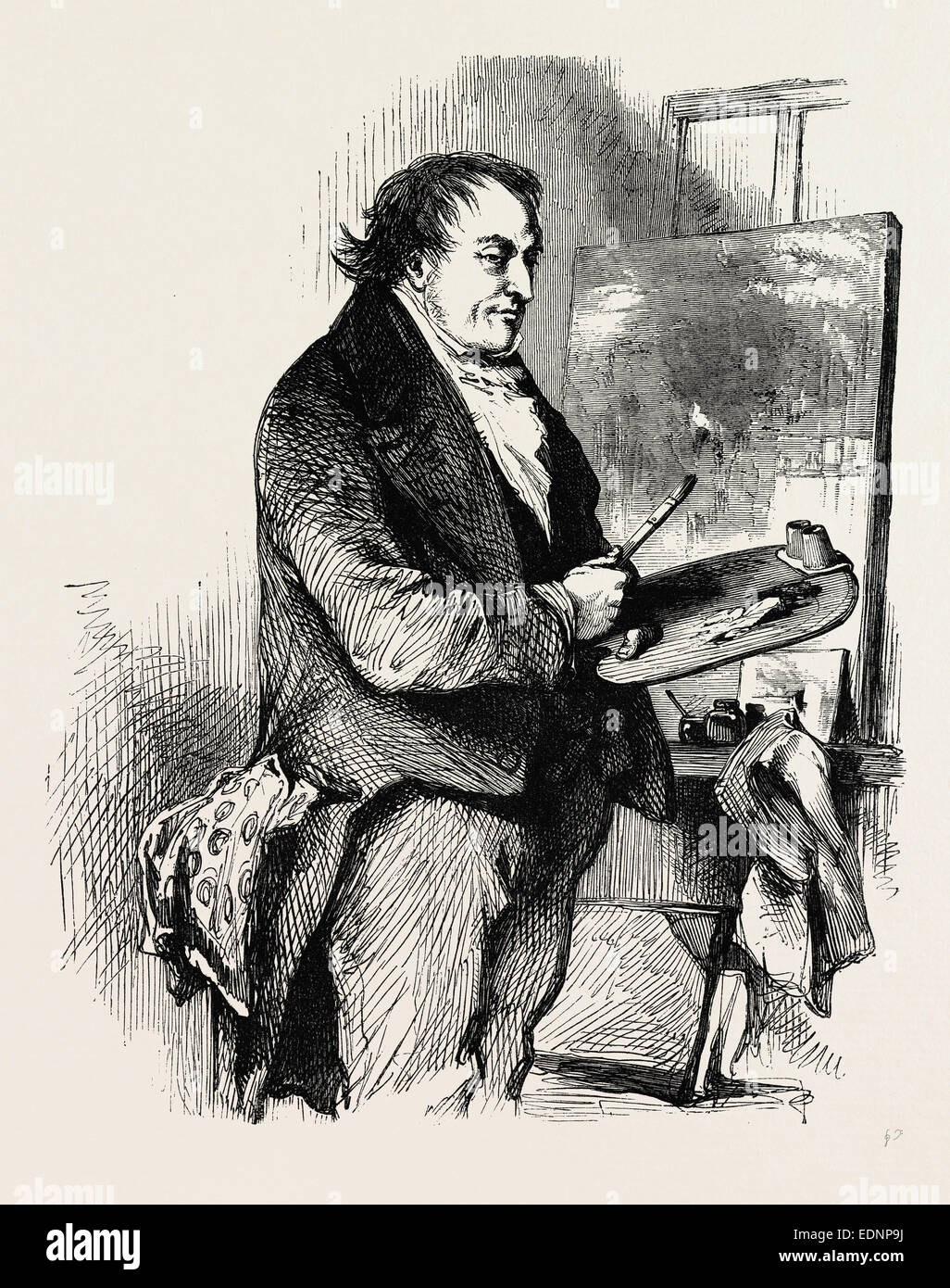 J.M.W TURNER, R.A. London, UK, 19. Jahrhundert Gravur Stockfoto