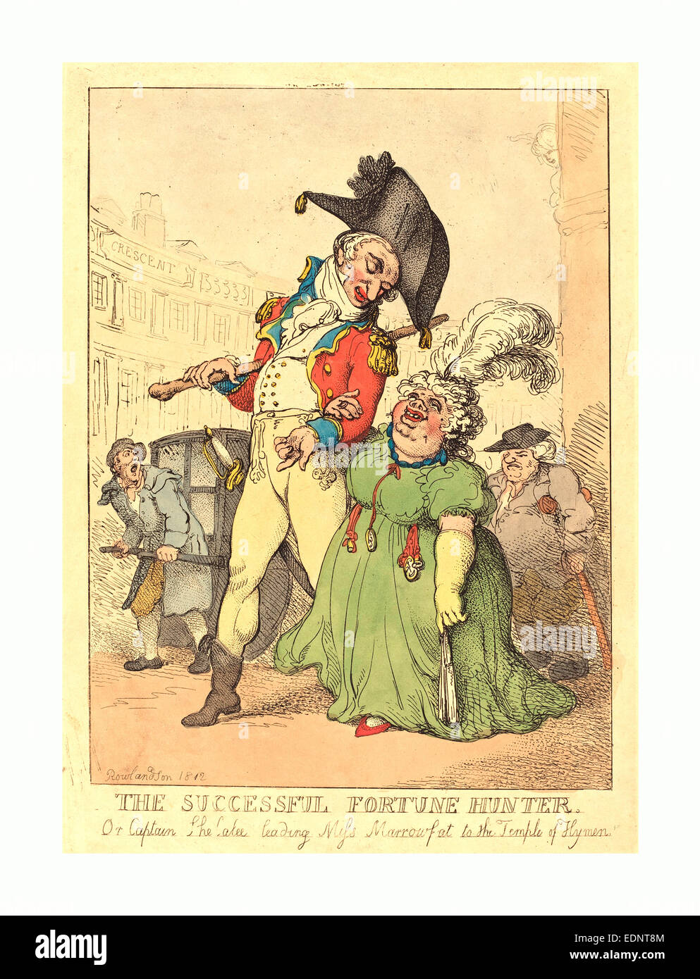 Thomas Rowlandson (British, 1756-1827), der erfolgreiche Schatzsucher, 1812, handkolorierten Radierung Stockfoto Thomas Rowlandson (British, 1756-1827), der erfolgreiche Schatzsucher, 1812, handkolorierten Radierung Stockfoto