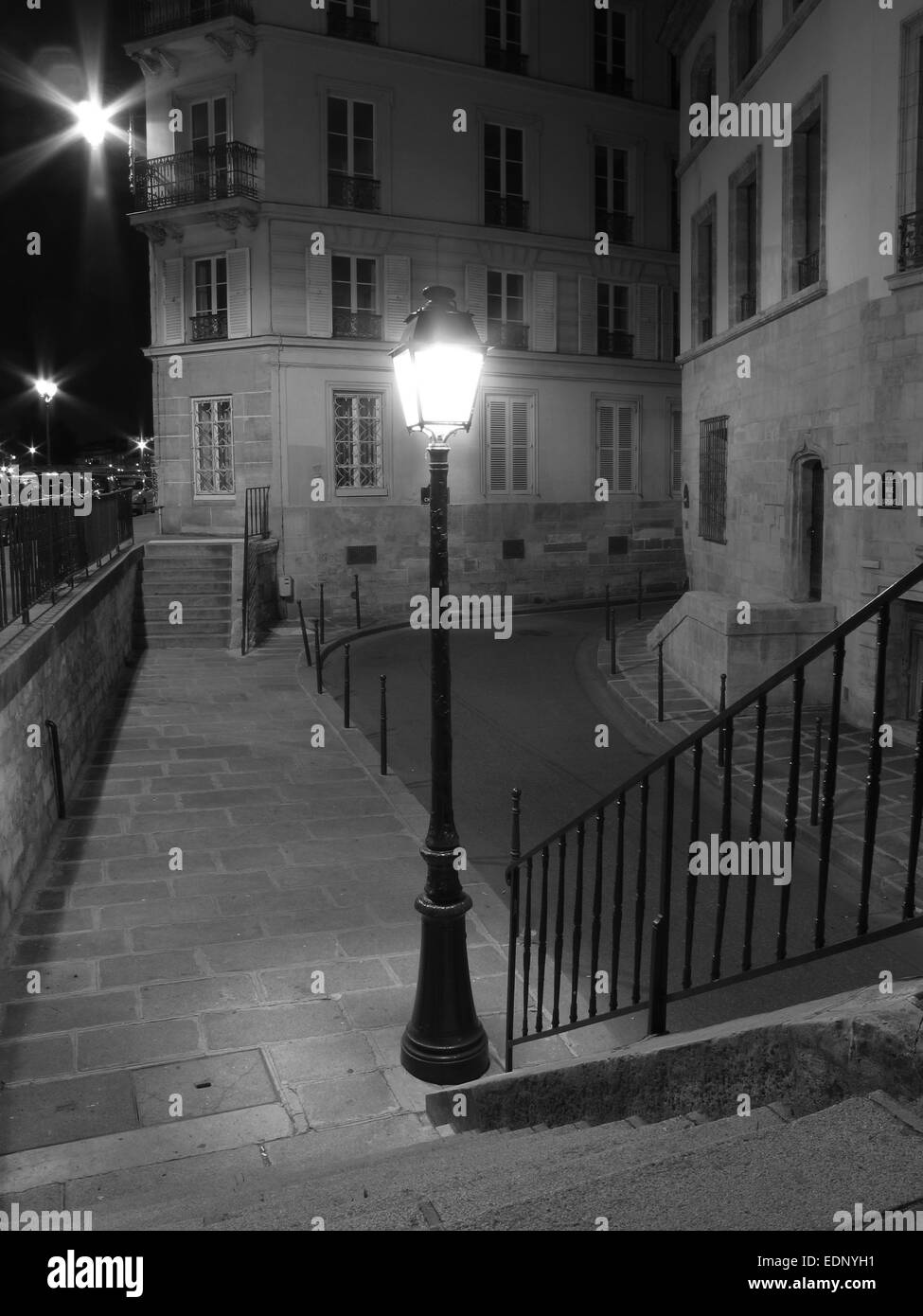 Rue des Ursins und der Rue des Chantres auf der Ile De La Cite Paris Frankreich Stockfoto